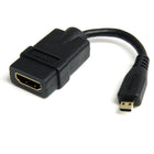 StarTech High Speed HDMI Adapter Cable, HDMI to HDMI Micro, F/M, 5"-Offers an easy solution for converting a Standard HDMI® cable into an HDMI Micro cable and view your pictures and videos