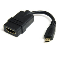 StarTech High Speed HDMI Adapter Cable, HDMI to HDMI Micro, F/M, 5"-Offers an easy solution for converting a Standard HDMI® cable into an HDMI Micro cable and view your pictures and videos