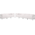 Flash Furniture  Hercules Imagination Series Leather Sofa Set, 5 Pieces, White (ZBIMAGSET17WH)-White Bonded Leather