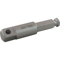 Gray Tools 1/2" Drive Male Square End, 7/16" Male Hex Extension, 5" Long-Drive Size: 1/2"