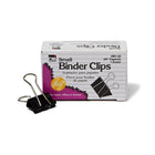 Charles Leonard Binder Clips, Small, 3/8" Capacity, Black Box Of 12,, 576/Pack (CHLBC02)-Small binder clips, 3/4", 3/8" capacity