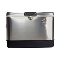 Koolatron Stainless Steel Ice Chest Cooler with Bottle Opener - 51 L-Built-in bottle opener