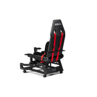 Next Level Racing Flight Seat Pro - Black-Included footrest and seat harness for ease and immersion during flight simulation