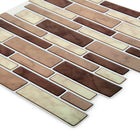CTG Brands Multi Rectangular Tile, 10" x 10", Brown, 6 Pack-Premium quality tiles: wall peel and stick backsplash tiles are made of high-quality, durable eco-friendly PVC plastic, water-resistant and mold resistant which never turn yellow with time