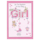 Rosedale 5-1/2" x 8" Girl Baby Baptism Greeting Cards And Envelopes, 12 Pack (15310)-Printed on premium uncoated card stock