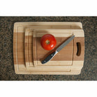 Heim Concept 3-Piece Organic Bamboo Cutting Board Set with Drip Groove-These boards are safe for food prep and will not damage your knife blades