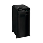 Fellowes AutoMax 350C 350-Sheet Cross Cut Auto Feed Shredder-AccuFeed™ System provides fast, accurate automatic shredding; SilentShred™ offers ultra-quiet performance; Auto Reverse stops and reverses paper if a jam occurs.