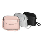 Nicci Crossbody with Front Flap - Black-Dimensions: 26cm Wx10cm D x 21.5cm H (10.24W x3.94Dx 8.5H")