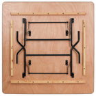 Flash Furniture 5-Foot Square Wood Folding Banquet Table-Seats up to 8-10 Adults