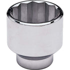 Gray Tools 2-1/16" X 1" Drive 12 Point, Standard Length, Chrome Finish Socket-Size: 2 1/16"