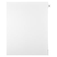 Mark Maker Legal Tabs - Letter Size - White - 1/15th cut - 25 tabs per package - 5 packages Pack - Number 136-White Single Tabs