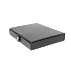 Ashlin Avellino Eight-Pen Box with Flap and Button – Black-You can hold up to eight pens in this pen box. Perfectly designed for the executive desk. Elegant and memorable gift for the new executive, new graduate or pen connoisseur