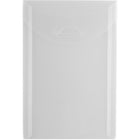 JAM Paper Plastic Envelopes with Tuck Flap - Open End - 4.125" x 6" - Clear - 12 Pack -Colour: Clear