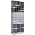 Metalware RK920 Boltless Shelving Unit, 12-Shelves, 36" x 18" x 88", Light Grey-Adjustable shelving system that provides high strength, yet economical storage capacity for your needs