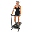InMotion T900 Manual Treadmill-Electronic monitor tracks workout time, speed, distance, calories burned, and scans with simple, one-button control