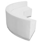 Flash Furniture HERCULES Alon Series Melrose LeatherSoft Reception Configuration, 3 Pieces, White-Features: