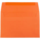 JAM Paper A8 Invitation Envelopes, 5.5 x 8.125, Brite Hue Orange Recycled, 250 Pack (95740H)-Blank interior for personalized message