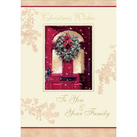 To You & Your Family, Wreath, 18 Pack-Printed on premium coated card stock