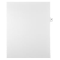 Mark Maker Legal Tabs - Letter Size - White - 1/15th cut - 25 tabs per package - 5 packages Pack - Number 170-White Single Tabs