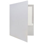 JAM Paper Glossy Two Pocket Presentation Folders, Silver, 12 Pack (385Gsiag)-Finish: glossy
