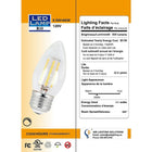 Northern Stars 4W Warmwhite LED B10 Light Bulb, 10 Pack-4W, 120V