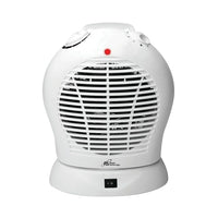 Royal Sovereign HFN-30 Oscillating Fan Heater - White-Compact Design - Ideal for desktop or floor space