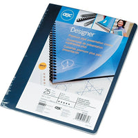 GBC Designer Premium Plus Presentation, Back Covers, Solid Navy, 25/Pack-Mix and match fronts and backs to add a personal touch