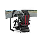 Next Level Racing Flight Seat Pro - Black-Cockpit includes flight plates with a wide range of adjustments, allowing for quick and easy positioning to the ideal setup