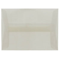 JAM Paper 4bar A1 Envelopes, 3.63 x 5 1/8, Translucent Vellum Platinum, 250 Pack (1591590H)-Platinum translucent envelope