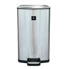 Modern Homes Stainless Steel Square Garbage Can - 40L-Non slip, non marking base