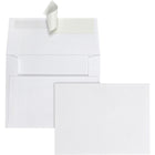 Quality Park Peel and Seal #5 Greeting Card/Invitation Envelopes - 4-3/8"W x 5-3/4"L - White - 100 Pack-Manufactured from premium 24 lb. white wove stock for a high quality feel. Perfect for adding a touch of elegance to social stationery