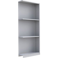 Metalware RK314 Boltless Shelving Unit, 4-Shelves, 36" x 12" x 88", Light Grey-Adjustable shelving system that provides high strength, yet economical storage capacity for your needs