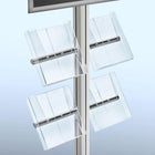 Azar Displays Brochure Side Shelf, 10" x 9.25" (300270)-Brochure Side Shelf