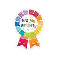 Creative Teaching Press Painted Palette Happy Birthday Badges, 216 Pack (CTP1066)-Adhesive sticker badges