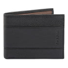 Bugatti Opposites Attract Slim Wallet -  Leather - Black (MWL2255BU-BLACK)-4.25"L x 3.5"H x 0.5"W