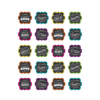 Teacher Created Resources Chalkboard Brights Stickers, 1440 Pack (TCR5618)-Stickers/Incentive & Motivator
