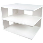 Victor Wood Corner Shelf Desk Organizer, Pure White (W1120)-Reversible for left and right side corners