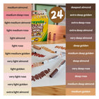 Crayola Colors of the World Skin Tone Broad Line Markers - 24 Count-Recommended for ages 5 and up