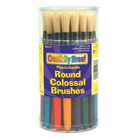 Chenille Kraft Creativity Street Round Colossal Paint Brush, 30/Pack (ck-5168 )-Round paint brushes for painting