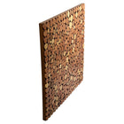 Truu Design Mosaic Wooden Wall D cor, 15.75 x 15.75 inches, Beige-Made of durable MDF