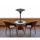 Westinghouse WES31, 1566 Infrared Electric Outdoor Heater, Table Top-Matt black finish, aluminum ,table top