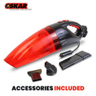 Oskar 12V Hand Auto Vacuum Cleaner-Washable reusable filter