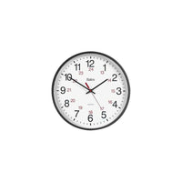 GBC 9847027 12" 24 Hours Quartz Wall Clock-Dimensions: 12"