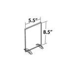 Azar Displays 8.5" x 5.5" Vertical/Horizontal Dual-Stand Acrylic Sign Holder, Clear, 10 Pack (132733)-Made of top quality 0.100" thick acrylic and easy to assemble