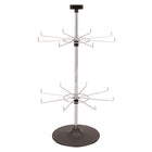 Eddie's Two Tier 16 Hook Counter Spinner - 31" H - Black/Chrome (300116-1)-16 Hook Counter Spinner