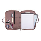 Bugatti Padfolio with Crossbody Strap - Vegan Leather - Pink (WRC2236BU-PINK)-Reinforced top carry handles