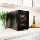 Koolatron 6 Bottle Wine Cooler, 0.65 cu. ft. (16L) Freestanding Thermoelectric Wine Fridge - Black-Quiet, efficient thermoelectric cooling technology