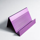 Futech BC001PI Aluminum Slanted Business Card Holder, Lilac, 2 Pack-Lilac