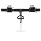 North Bayou 22"-27" Gas-Strut Desktop Dual Monitor Arm with USB Port - White (F27-W)-75x75, 100x100 mm