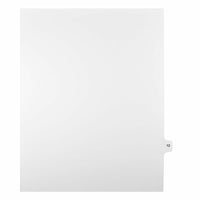 Mark Maker Legal Exhibit Index Tab White Single Tabs, 1/15th Cut, Letter Size, No Holes, Number 12, 25 Pack-White Single Tabs, 1/15th Cut